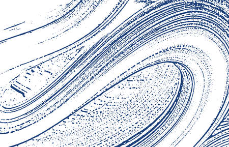 Grunge texture. Distress indigo rough trace. Ecstatic background. Noise dirty grunge texture. Creative artistic surface. Vector illustration.のイラスト素材