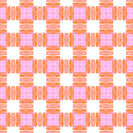 Exotic seamless pattern. Orange mesmeric boho chic summer design. Textile ready emotional print,...