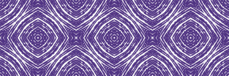 Striped hand drawn seamless pattern. Purple symmetrical kaleidoscope background. pleasing decorative...