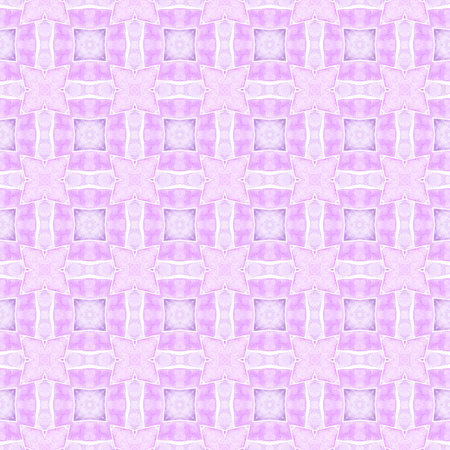 Ethnic hand painted pattern. Purple awesome boho chic summer design. Watercolor summer ethnic border pattern. Textile ready bold print, swimwear fabric, wallpaper, wrapping.の写真素材