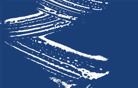 Grunge texture. Distress indigo rough trace. Energetic background. Noise dirty grunge texture. Exotic artistic surface. Vector illustration.のイラスト素材