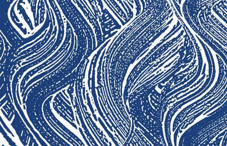 Grunge texture. Distress indigo rough trace. Exceptional background. Noise dirty grunge texture. Terrific artistic surface. Vector illustration.のイラスト素材