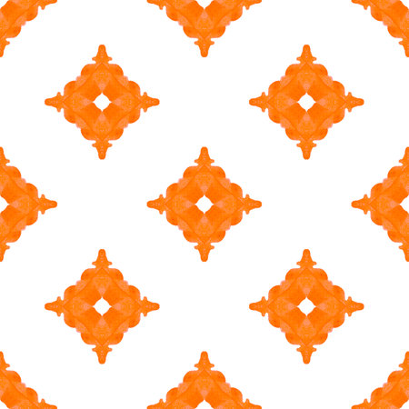 Textile ready valuable print, swimwear fabric, wallpaper, wrapping. Orange extraordinary boho chic...