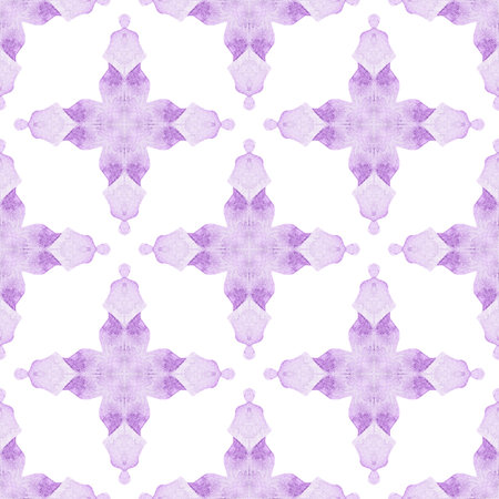 Green geometric chevron watercolor border. Purple radiant boho chic summer design. Textile ready eminent print, swimwear fabric, wallpaper, wrapping. Chevron watercolor pattern.の写真素材