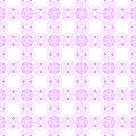 Textile ready ecstatic print, swimwear fabric, wallpaper, wrapping. Purple fair boho chic summer design. Summer exotic seamless border. Exotic seamless pattern.の写真素材
