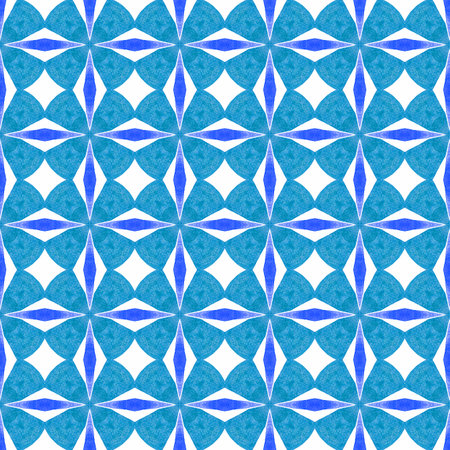 Striped hand drawn design. Blue surprising boho chic summer design. Textile ready original print,...