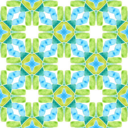 Summer exotic seamless border. Green incredible boho chic summer design. Textile ready marvelous...
