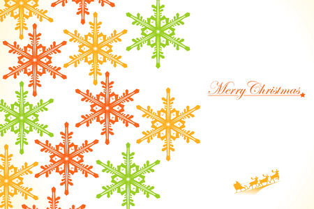 Christmas: Colored Snowflakesのイラスト素材