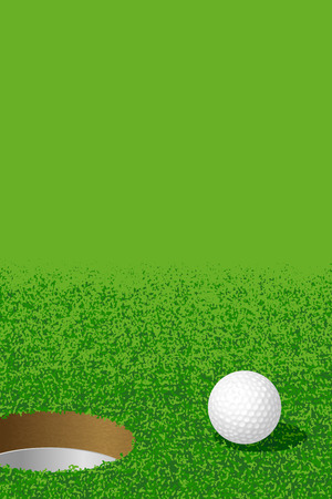 Golf:Ball and Holeのイラスト素材