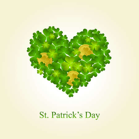 St. Patrick's day background in green colorsのイラスト素材