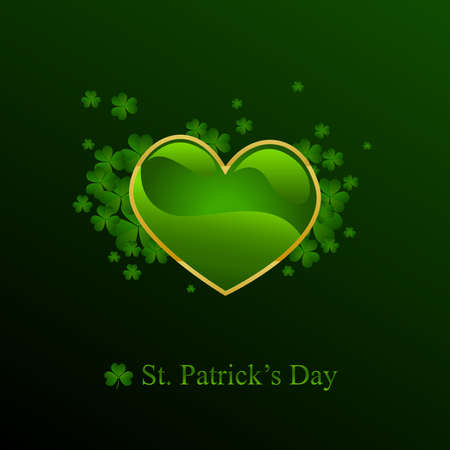 St. Patrick's day background in green colorsのイラスト素材