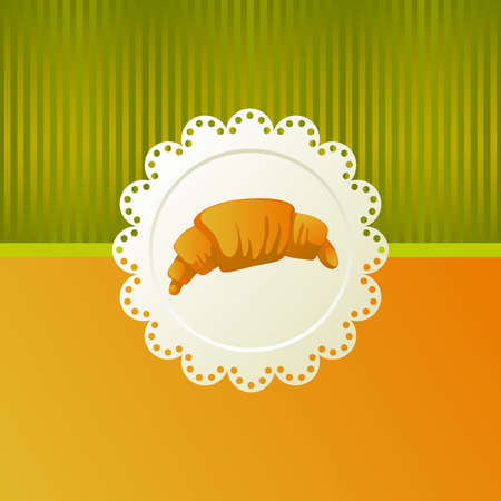 Croissant with chocolateのイラスト素材