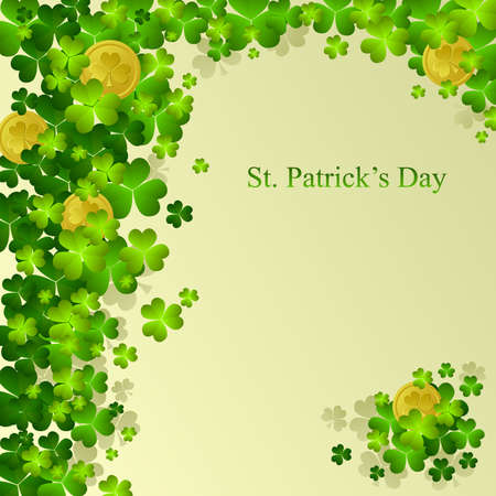 St. Patrick's day background in green colorsのイラスト素材