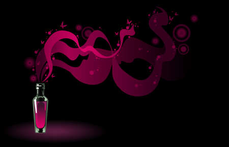 flask of magic potionのイラスト素材
