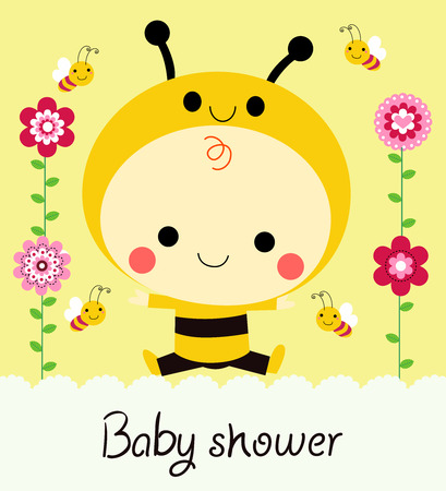 Baby Showerのイラスト素材