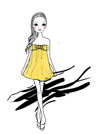 Fashion girlのイラスト素材