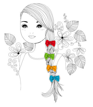 Pretty girlのイラスト素材