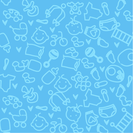 Cute baby wallpaperのイラスト素材