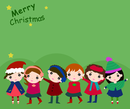 Group of childrenのイラスト素材