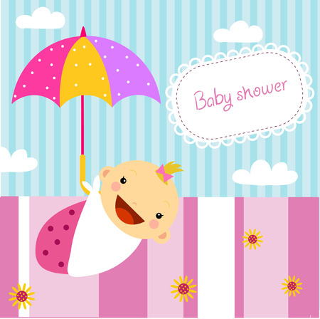 Baby showerのイラスト素材