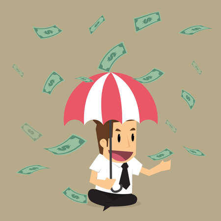 businessman with money.vectorのイラスト素材