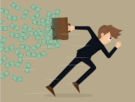 business man competitive with business.vectorのイラスト素材