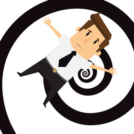Businessman get confused.vectorのイラスト素材
