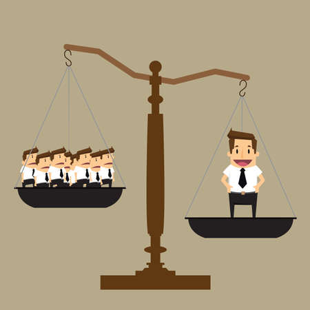 Concept of importance of a personのイラスト素材