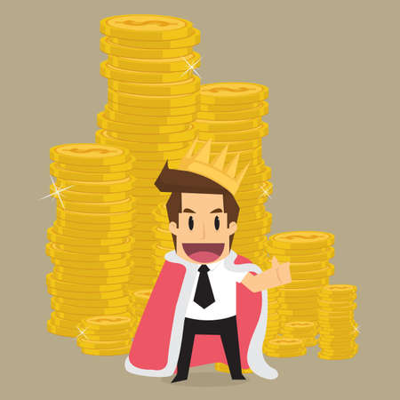 king of businessman. vectorのイラスト素材