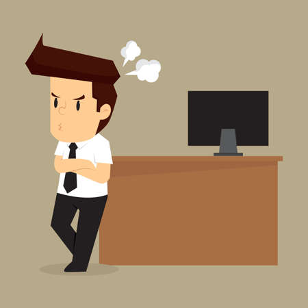 businessman Anger problem.vectorのイラスト素材