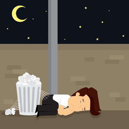 businessman bankrupt until the underdog. vectorのイラスト素材