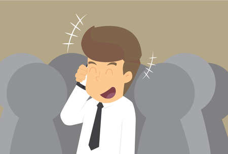 businessman talking on phone communications. vectorのイラスト素材