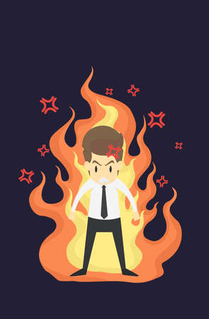 Businessman angry .VECTORのイラスト素材