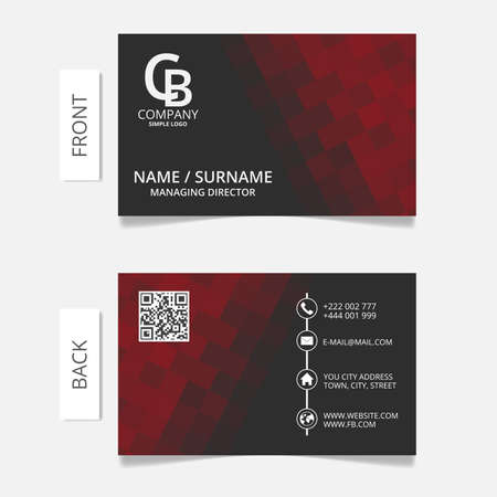 Business card modern design.VECTOR EPS10のイラスト素材