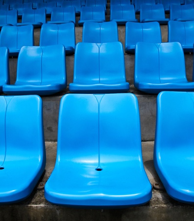 Blue stadium seats.の写真素材