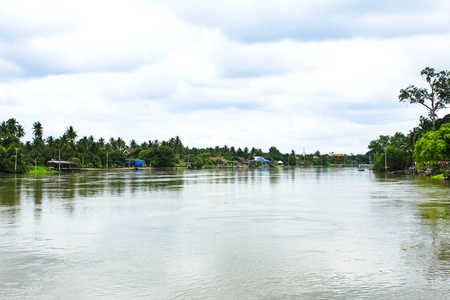 Mae Klong River ,Samutsongkhram province of Thailand.