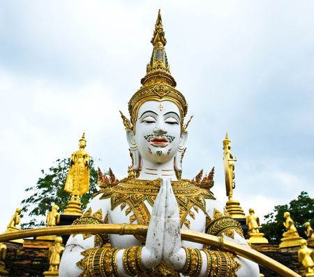 Goddess,Thai Temple,Samut Songkhram In Thailand.