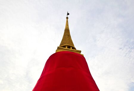 Wat Saket temple , the golden mount, Bangkok, Thailandの写真素材