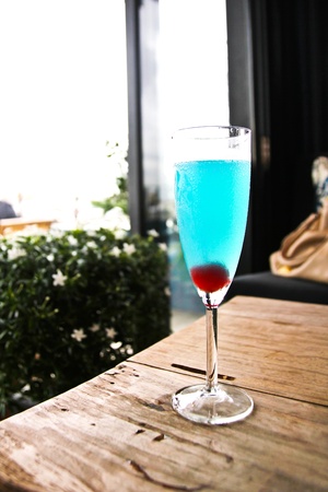 tropical blue cocktailの写真素材