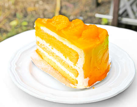 Orange cakeの写真素材