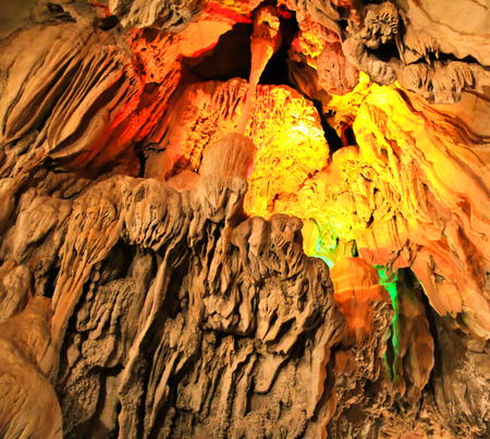 Tum Jung Cave in Vang Vieng, Laos.の写真素材