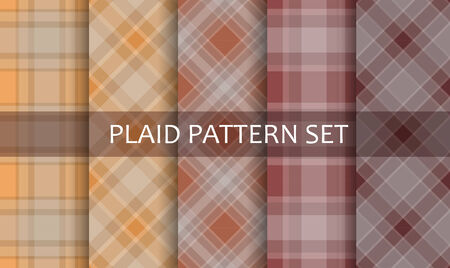 Plaid Patterns. のイラスト素材