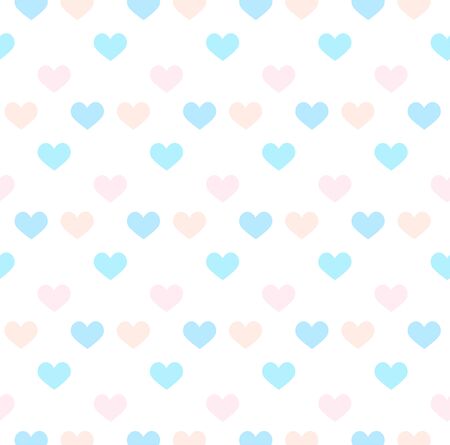 Romantic pattern with hearts. Vector illustration. Backgroundのイラスト素材