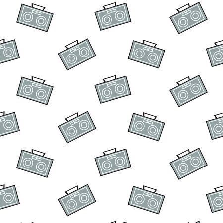 Vector Radio Pattern Backgroundのイラスト素材