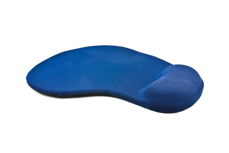 An ergonomic mouse pad isolated on the white backgroundの写真素材