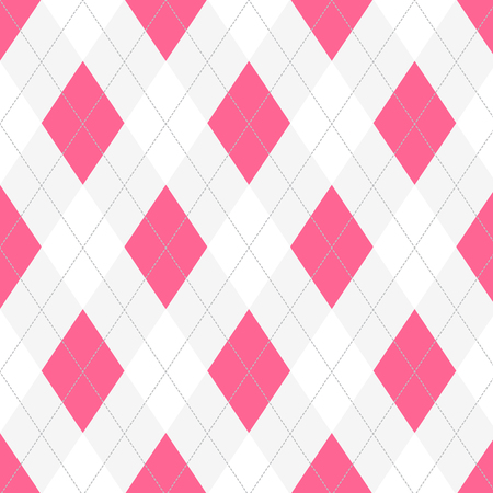 Seamless argyle pattern. Diamond shapes background.のイラスト素材