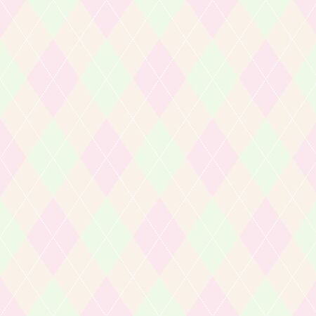 Seamless argyle pattern. Diamond shapes background.のイラスト素材