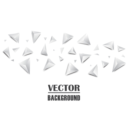 Abstract 3D Triangle Background. Vector illustration.のイラスト素材