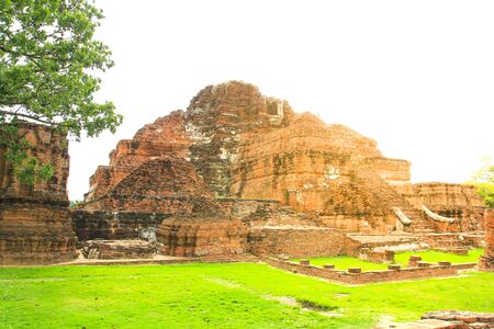 Wat Mahathat in Ayutthaya Historical Park, Thailand.