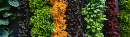 Innovative Vertical Hydroponic Garden System in an Urban Sustainable Agriculture Setting Showcasing the Future of Eco Friendly Food Production and Indoor Farmingの素材